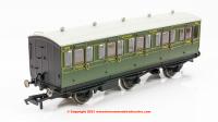 R40086A Hornby SR 6 Wheel 3rd Class Coach number 1909 in SR Olive Green livery - Era 3